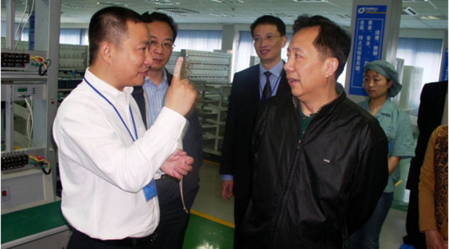 Zhang Liping, former Secretary of Fengxian District Committee, visited the company for inspection and offered guidance